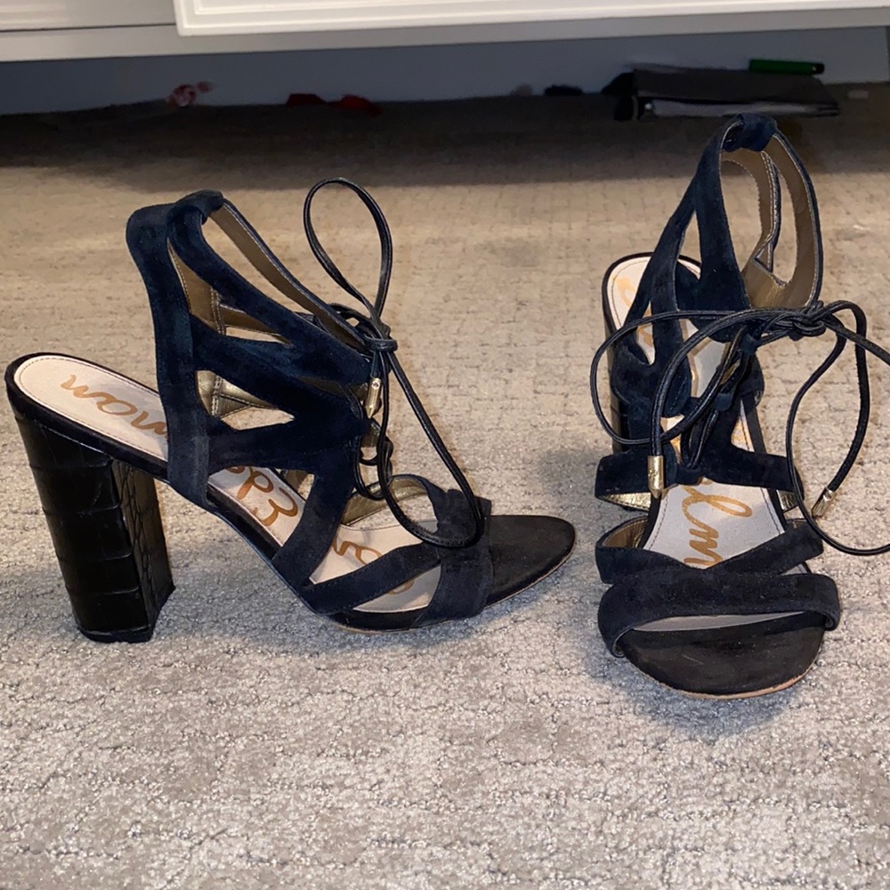 Sam Edelman laced up black heels